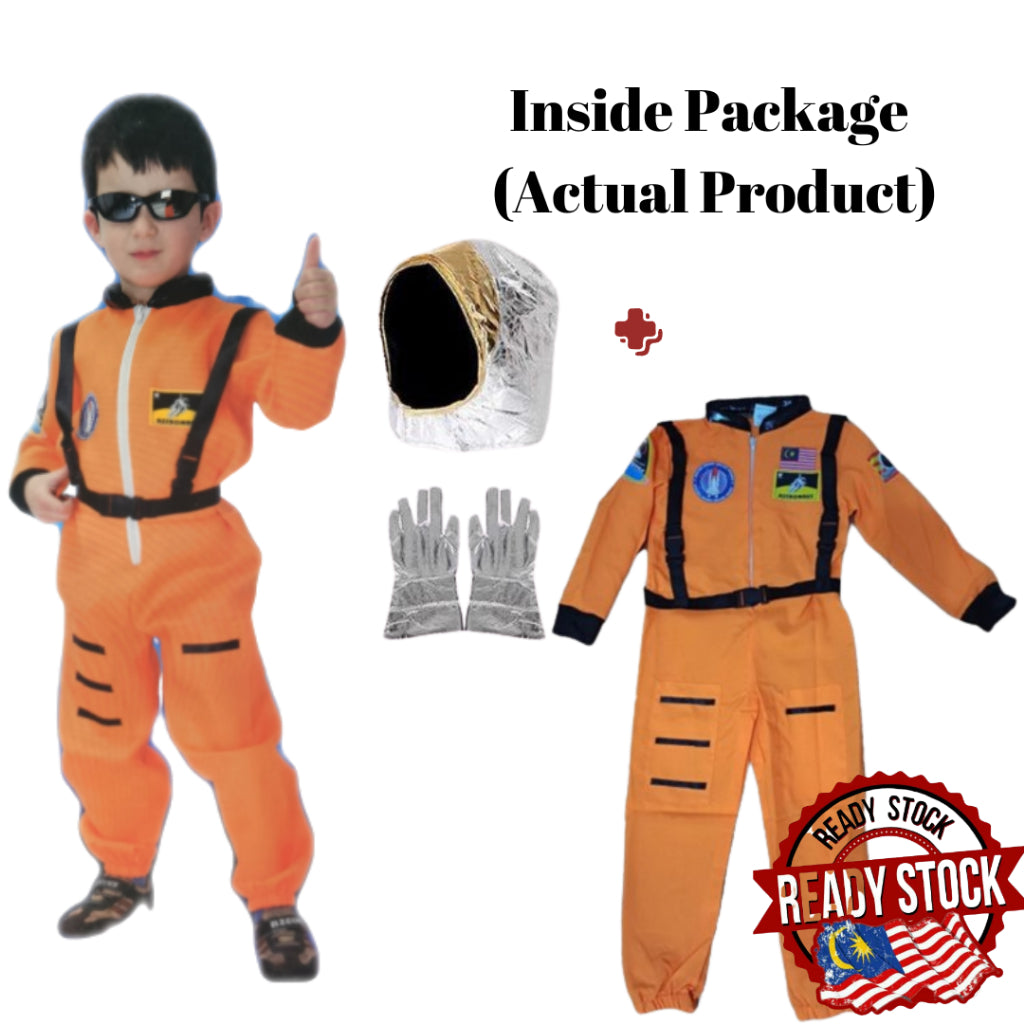 Kids & Adult Astronaut Costume Cosplay Event Party Halloween Occupation Career Kerjaya Angkasawan Appollo