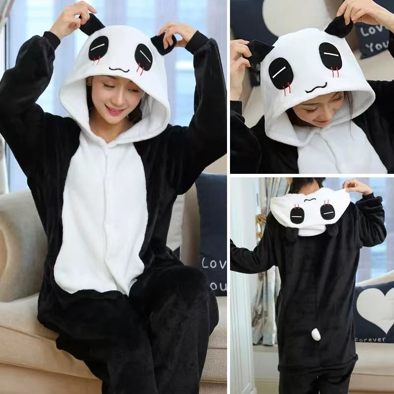 Kigurumi Onesies Adult Animal Cartoon Pajamas Jumpsuit Girls Boys Cosplay Costumes