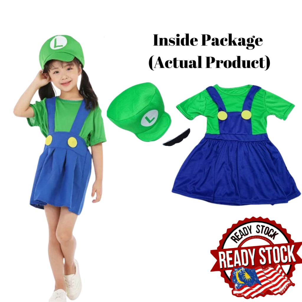 Kids & Adults Super Mario Costumes Halloween Party MARIO & LUIGI Cosplay Jumpsuits Performance Cosplay Event Party