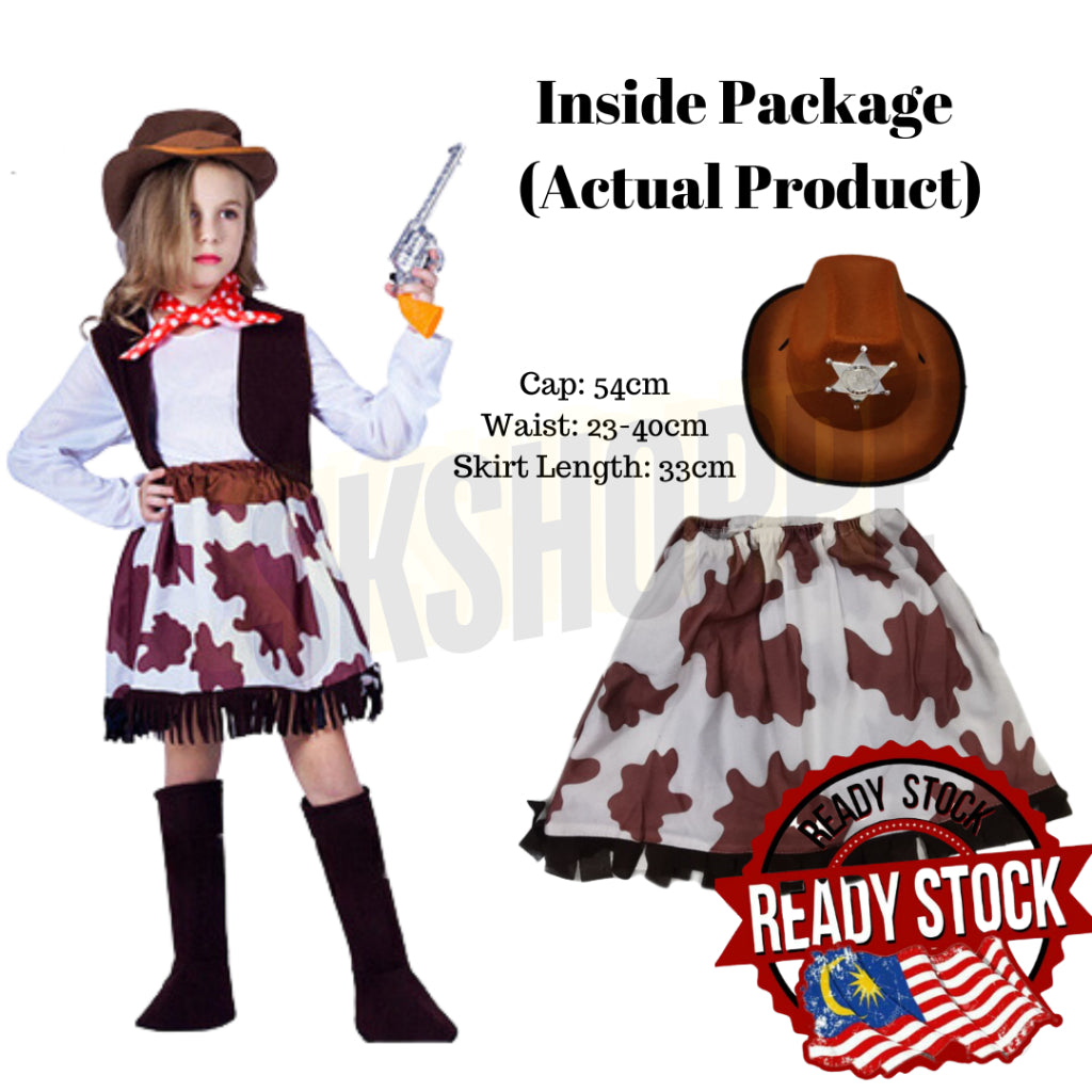 Western Cowboy Toystory Costume Cosplay Cartoon Toddler Cowboy Costume Halloween Birthday西方牛仔 Malaysia Ready Stock