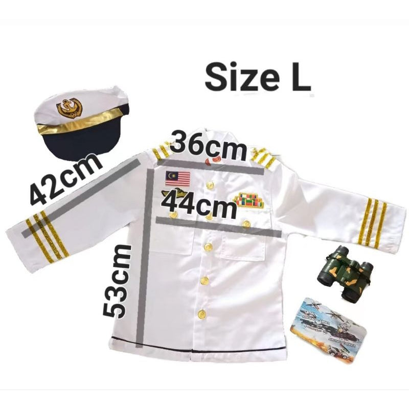 [SK Shoppe] Costume Occupation Kids Unisex [Free Size] (Doctor,Worker,Nurse,Air Stewardess,Police,Firefighter,Navy,Pilot