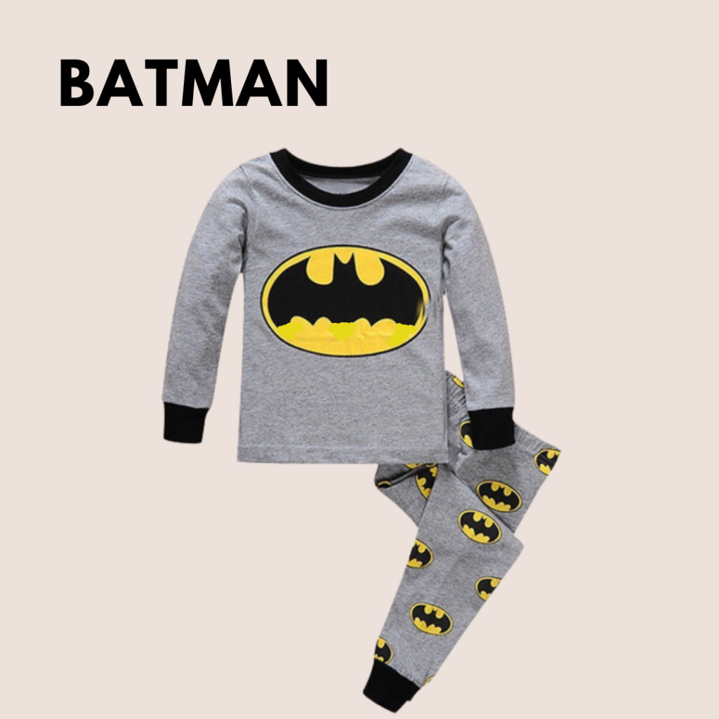 [Ready Stock] (1yrs-6yrs) Kids cotton pajamas long-sleeved shirt + long-sleeved pants Baju Tidur Kanak