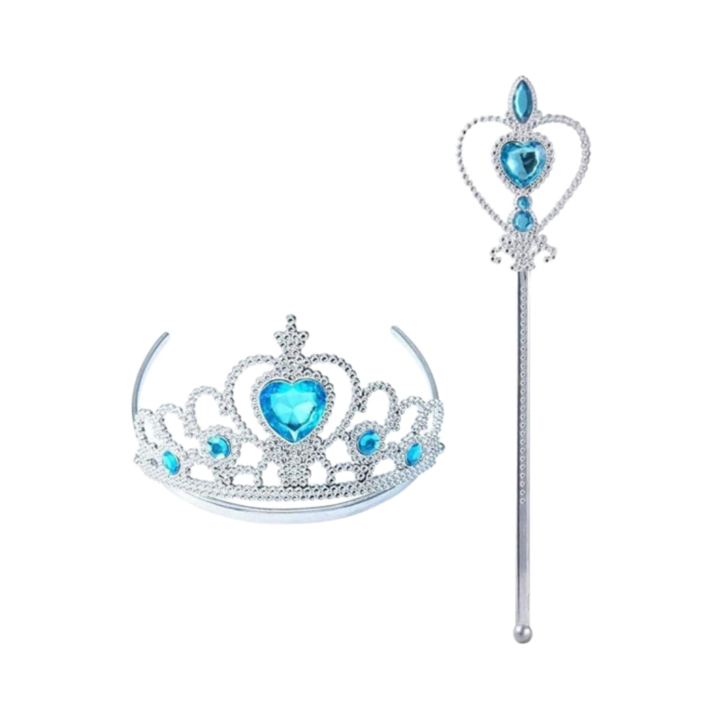 Princess Girls Frozen Elsa Anna Belle Crown Wand Accessories Set Event Party