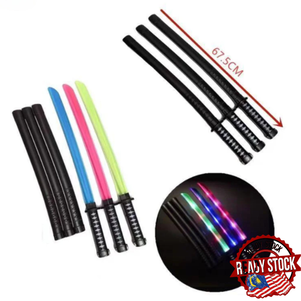 LED Light samuraii light sworrd kids cosplay costume props event halloween party light saber starwar