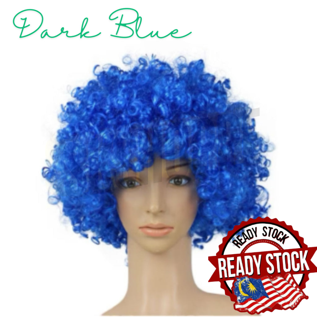 Kids Anime Football Fan Wig Cheap African Clown Wig Party Synthetic Halloween Carnival Hair Wednesday Goku Mermaid