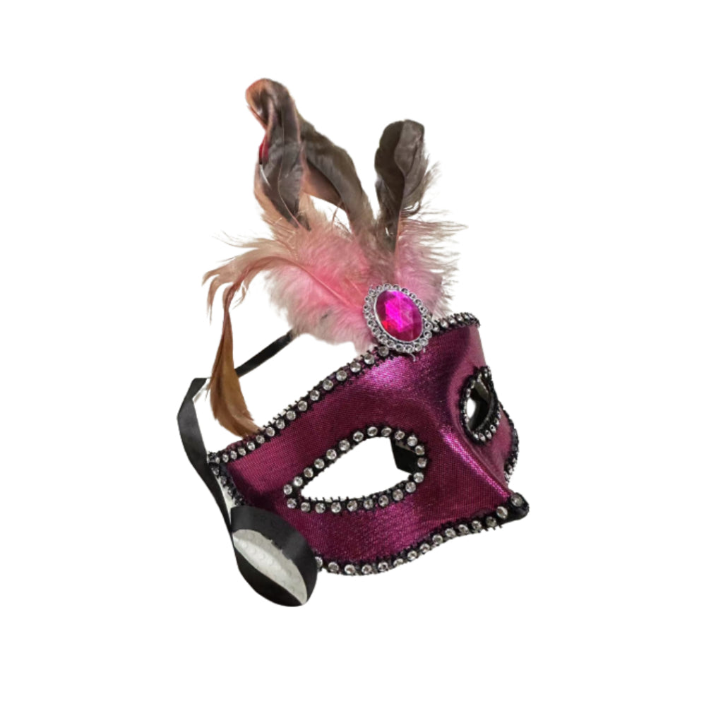 Halloween Costume Fancy Roman Gladiator Masked Ball Masquerade Eye Mask Feather Mask