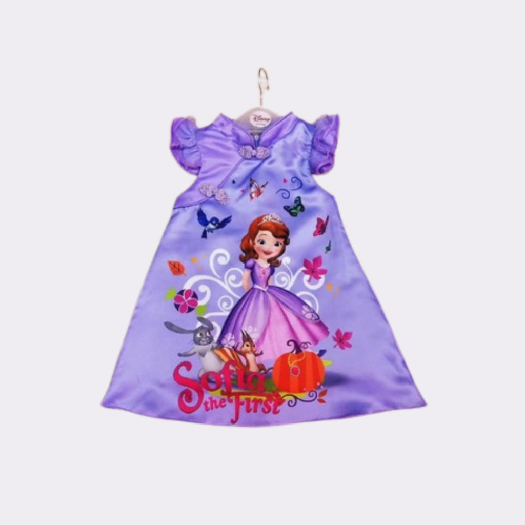 CNY Cartoon Dress (Cheongsam Style) Pony Sofia