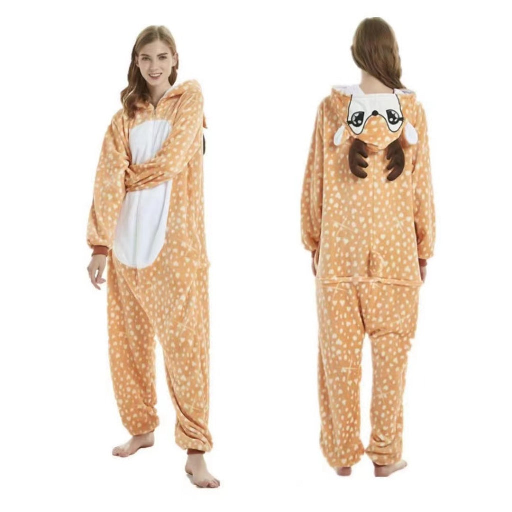 Kigurumi Onesies Adult Animal Cartoon Pajamas Jumpsuit Girls Boys Cosplay Costumes