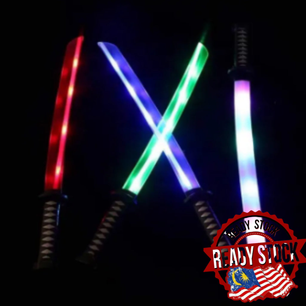 LED Light samuraii light sworrd kids cosplay costume props event halloween party light saber starwar