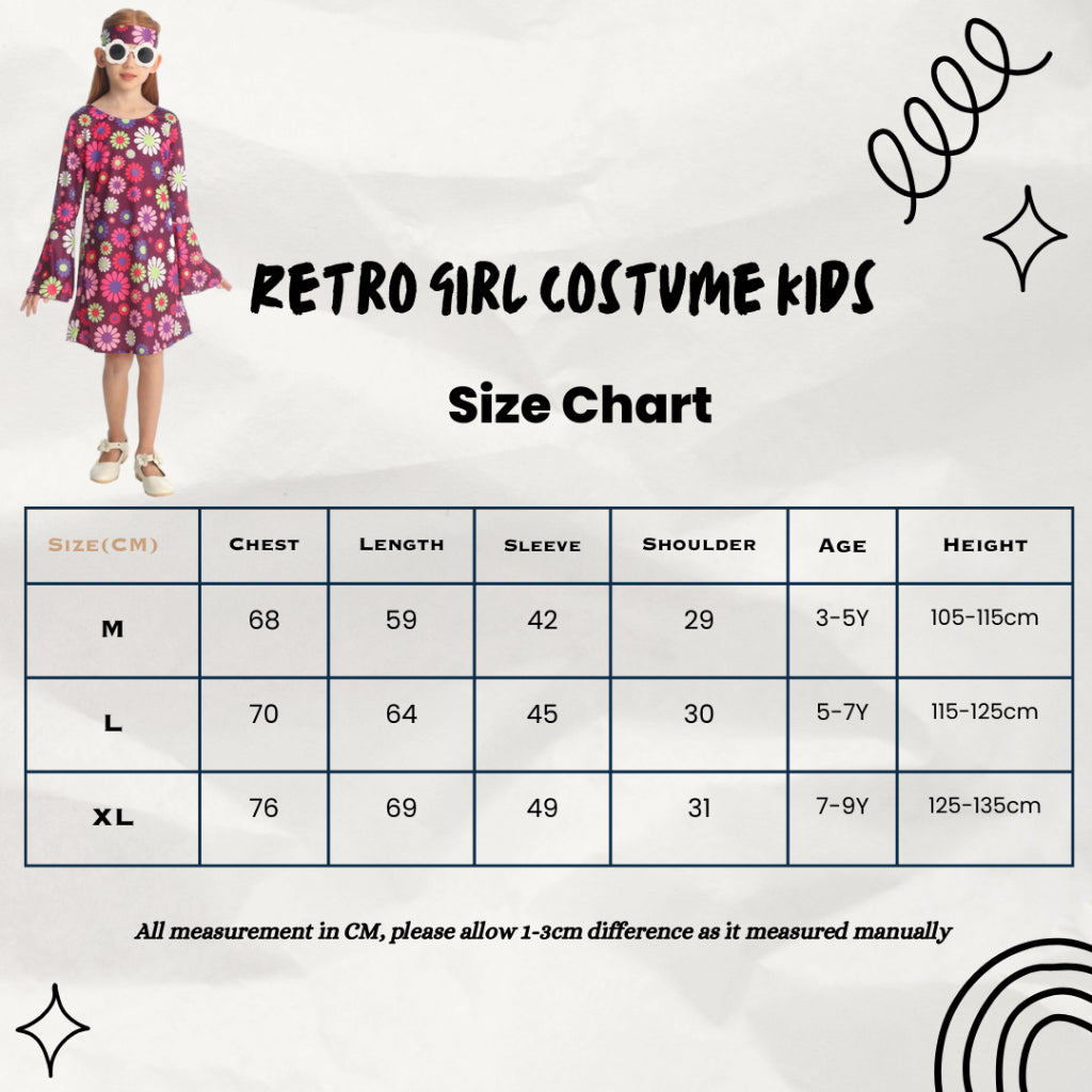 Cosplay Kids Retro 60 70s Disco Dazzler Costume Sparkle Metallic Hippie Old School Dress Up Costume for kids & Adults