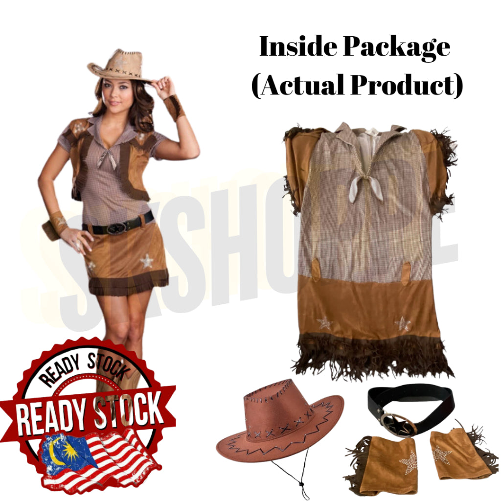 Western Cowboy Toystory Costume Cosplay Cartoon Toddler Cowboy Costume Halloween Birthday西方牛仔 Malaysia Ready Stock