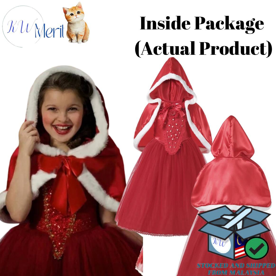 Christmas Costume Santa Girl Cosplay Kids Costume Event Party Holiday Festival