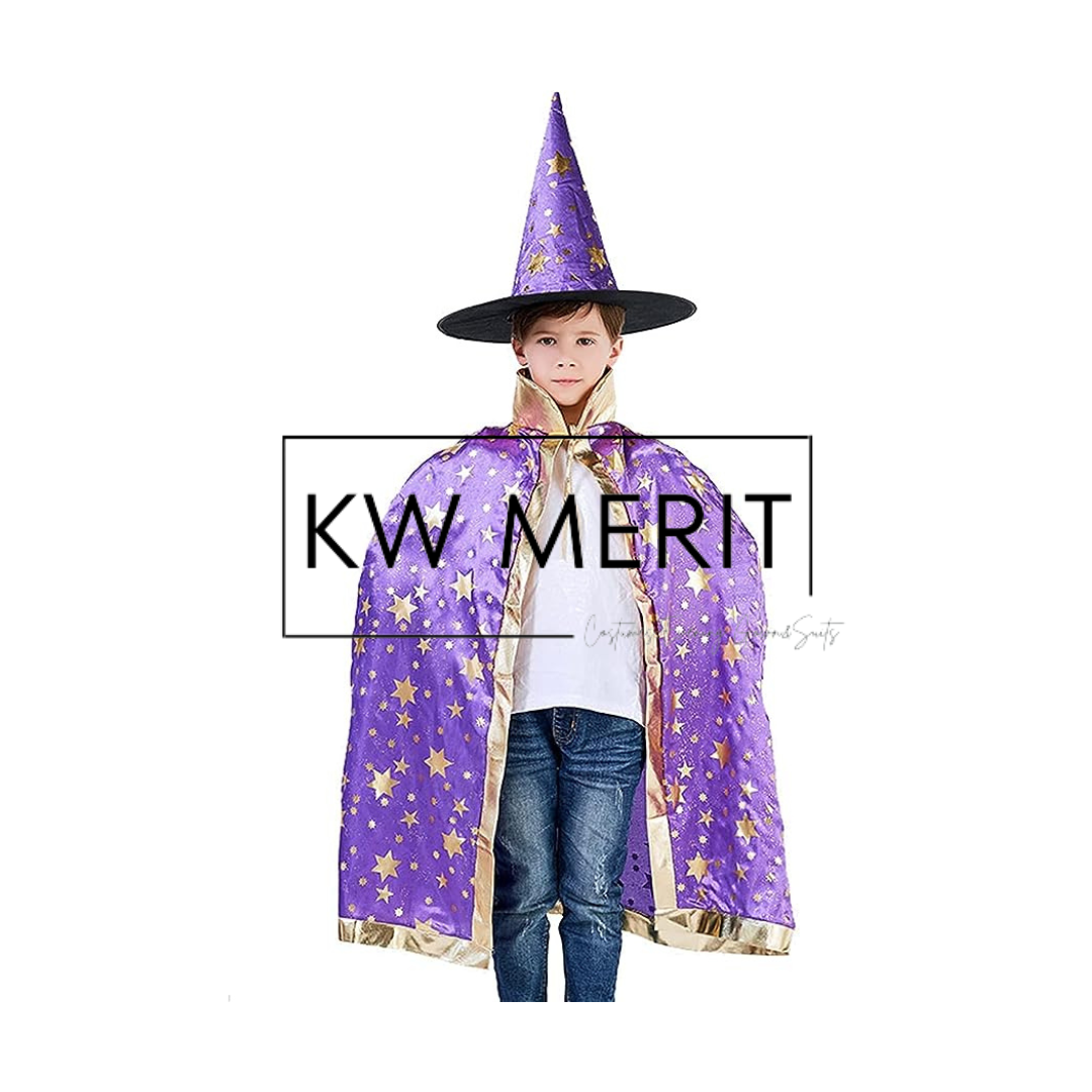 Halloween Kids Colorful Shining Cape