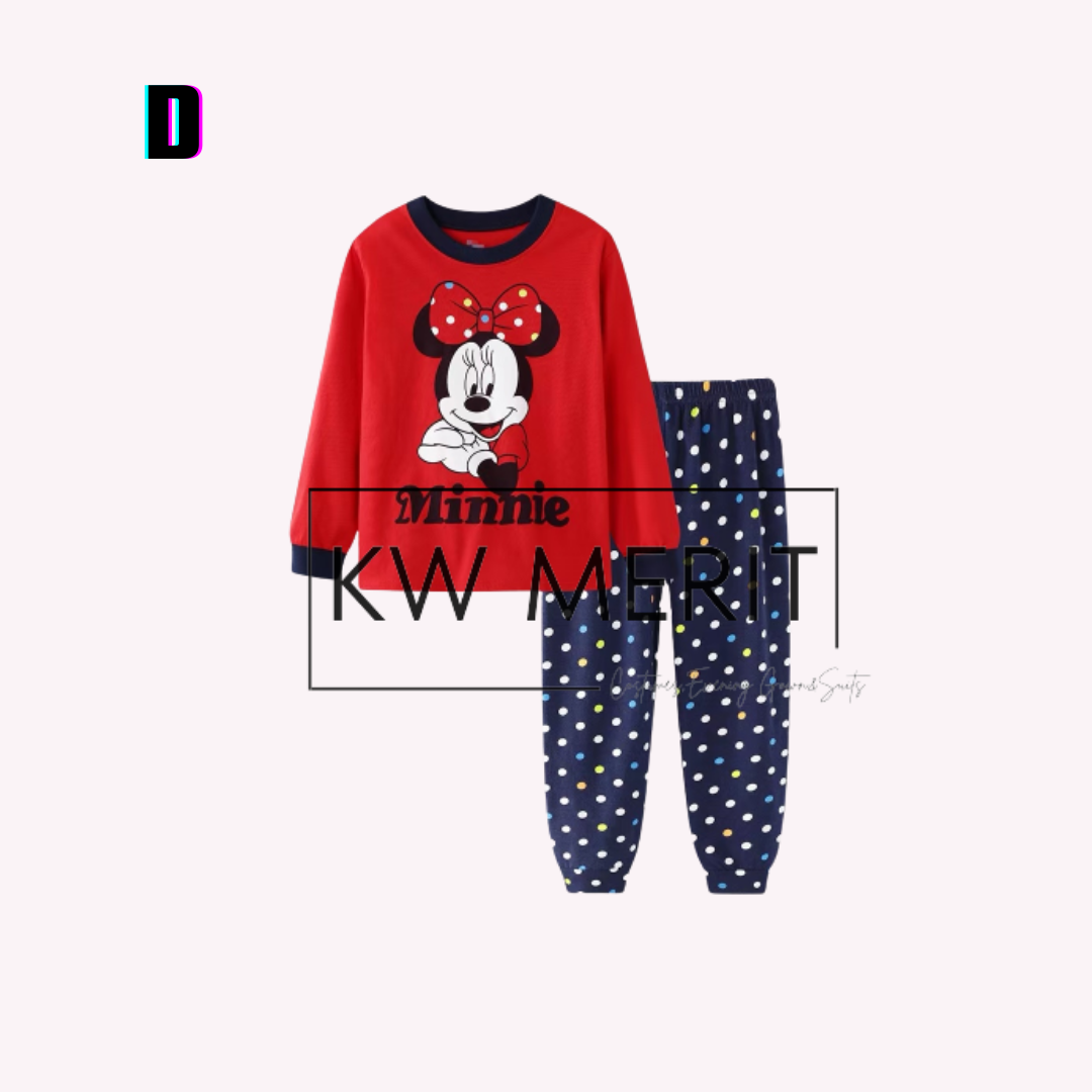 Kids cotton pajamas long-sleeved shirt + long-sleeved pants (Pt. 1)