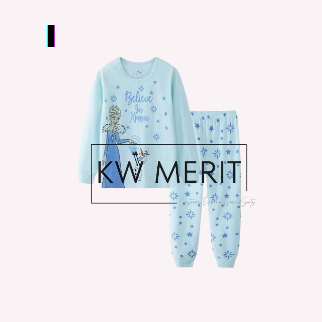 Kids cotton pajamas long-sleeved shirt + long-sleeved pants (Pt. 1)