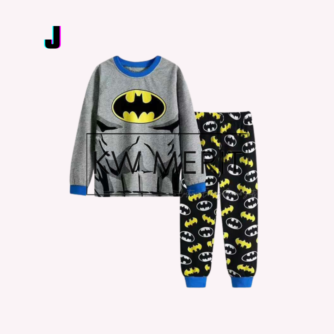 Kids cotton pajamas long-sleeved shirt + long-sleeved pants (Pt. 1)