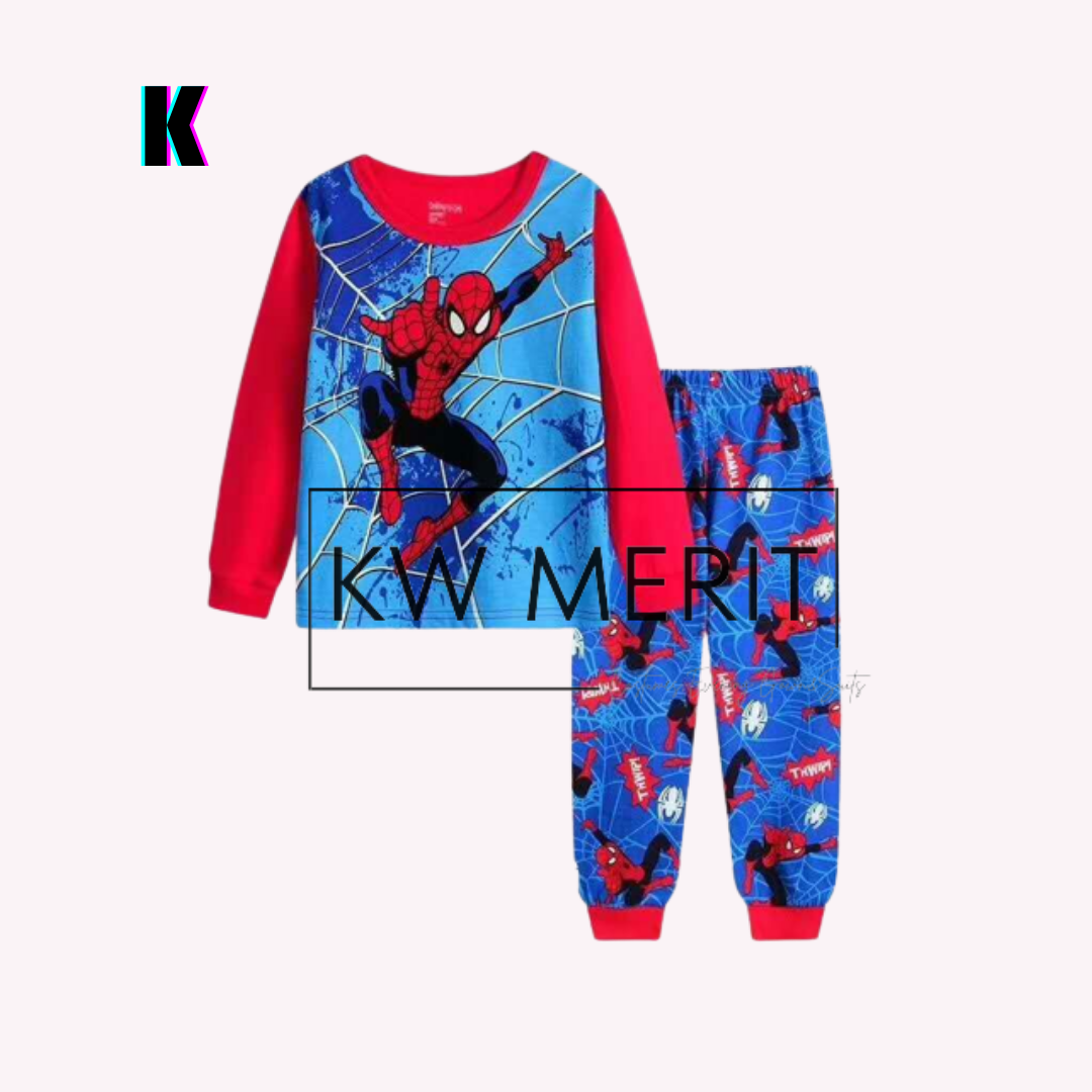 Kids cotton pajamas long-sleeved shirt + long-sleeved pants (Pt. 1)