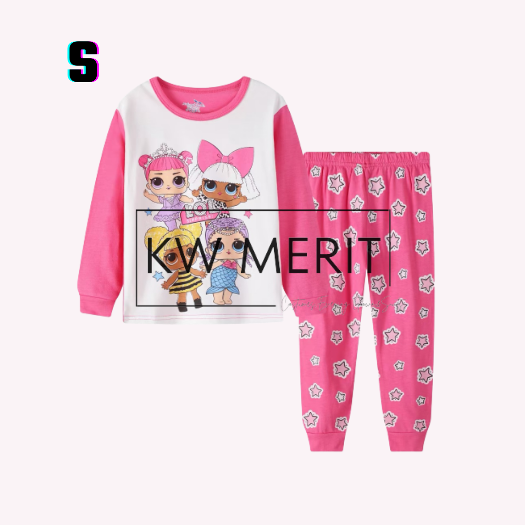 Kids cotton pajamas long-sleeved shirt + long-sleeved pants (Pt. 2)