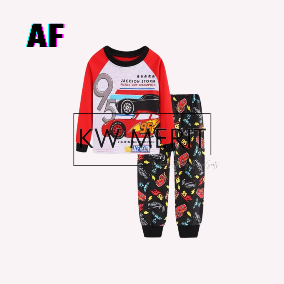 Kids cotton pajamas long-sleeved shirt + long-sleeved pants (Pt. 3)