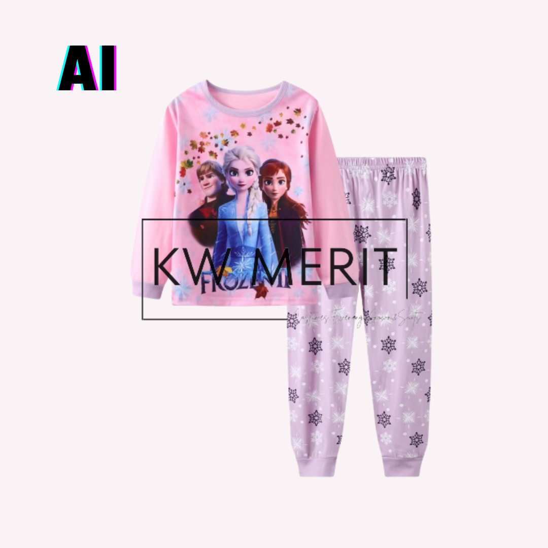 Kids cotton pajamas long-sleeved shirt + long-sleeved pants (Pt. 3)