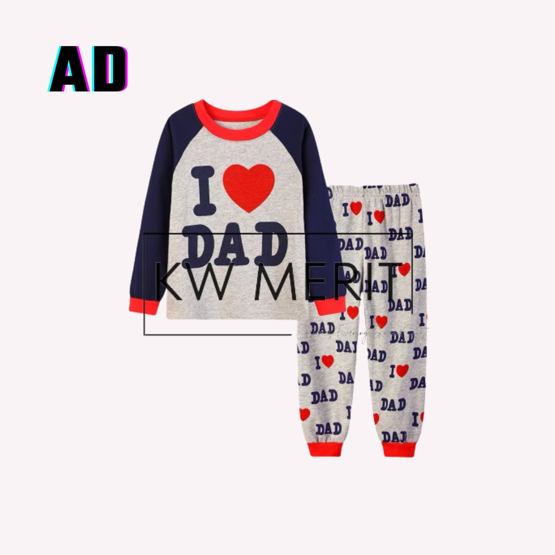 Kids cotton pajamas long-sleeved shirt + long-sleeved pants (Pt. 3)