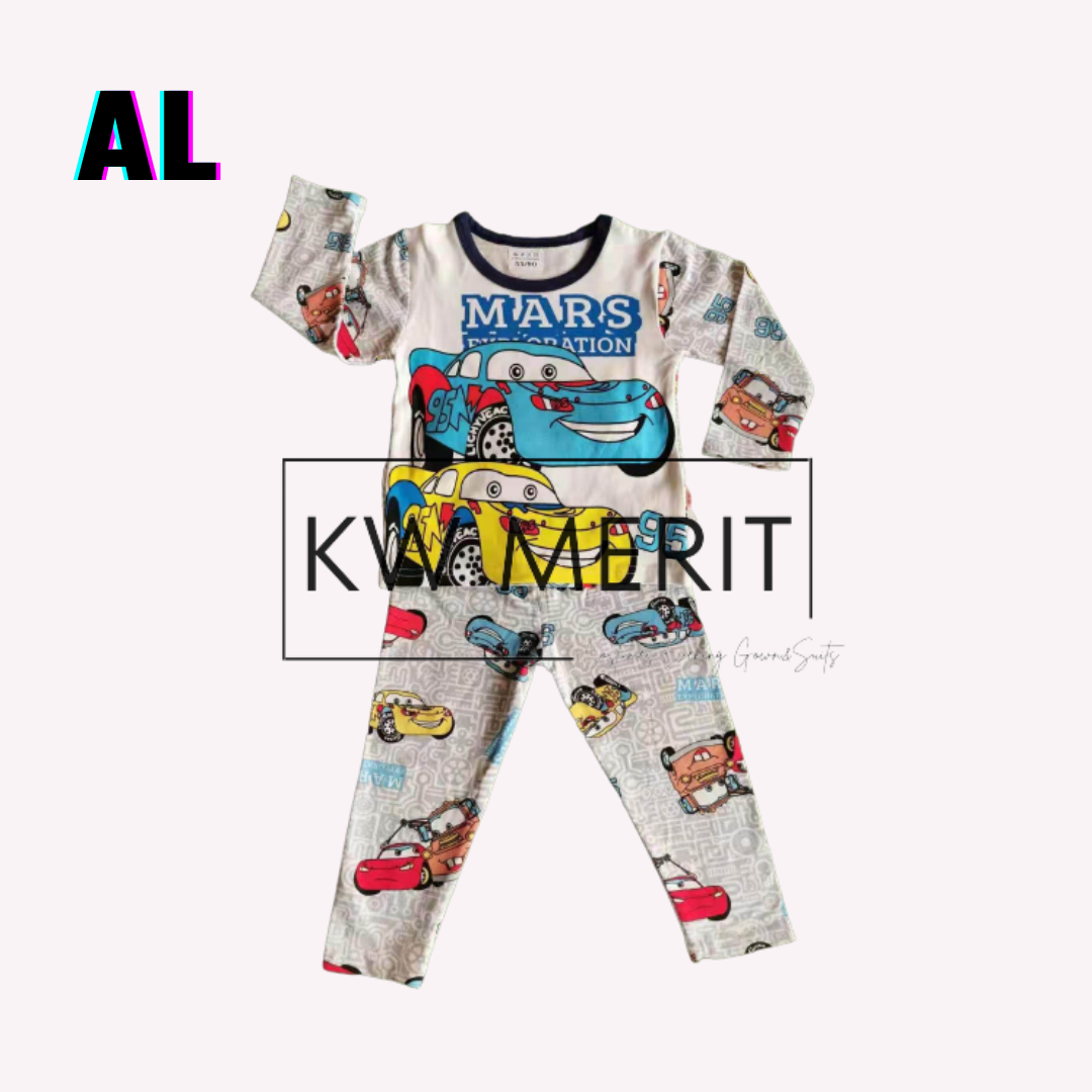 Kids cotton pajamas long-sleeved shirt + long-sleeved pants (Pt. 3)