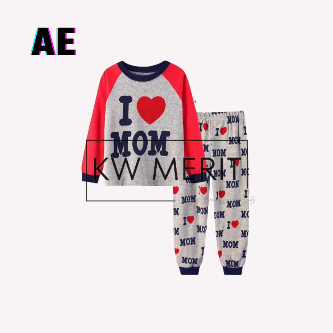 Kids cotton pajamas long-sleeved shirt + long-sleeved pants (Pt. 3)