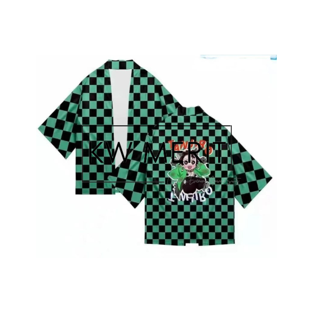 Costume Anime Kids Haori (Tanjiro)