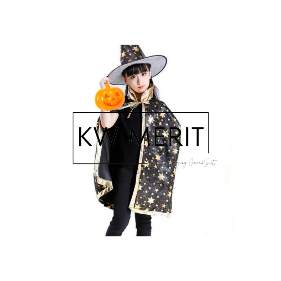 Halloween Kids Colorful Shining Cape