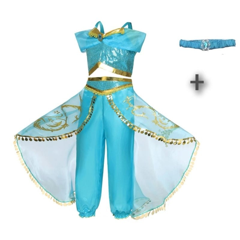 Arabian Costume, Jasmine Little Warrior Cosplay kids